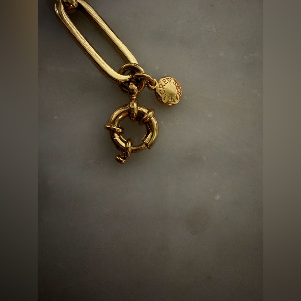 J. Crew Reversible Bracelet - gold tone and blue enamel - Picture 5 of 5